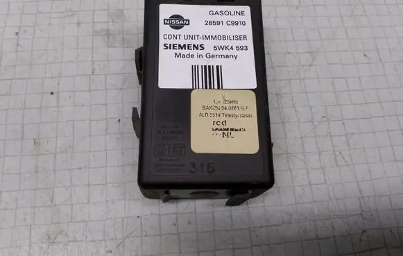 Nissan Almera Immobilizer control unit/module 5WK4593 28591C9910