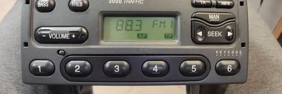 Ford Transit Radio/CD/DVD/GPS head unit M374127 96FP18K876FC 3000TRAFFIC2CHANNEL