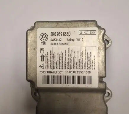Volkswagen Golf VI Airbag control unit/module 5K0959655D