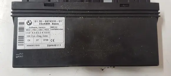 BMW 5 E60 E61 Comfort/convenience module 6135697431001 5WK49111