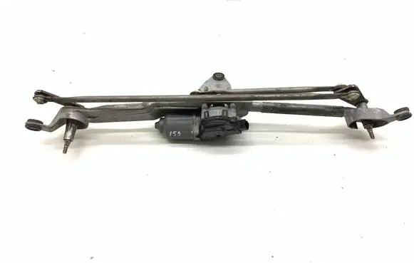 Front wiper linkage and motor