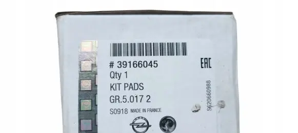 Opel Combo E Brake pads (rear) 