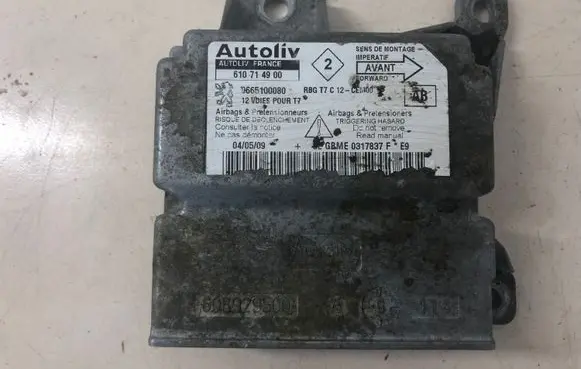 Peugeot 308 Airbag control unit/module 9665100080