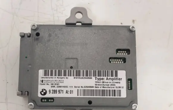BMW 6 F12 F13 Sound amplifier 9289971 65129289971 65125A3FD04