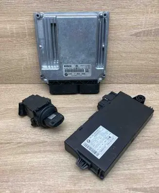 BMW 5 E60 E61 Engine ECU kit and lock set 7802266 6943822 6954722