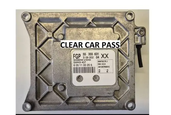Opel Vectra C Engine control unit/module ECU 55355631XX 5WK9407 6051100205