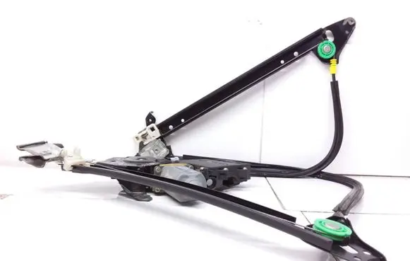 Rear door window regulator with motor