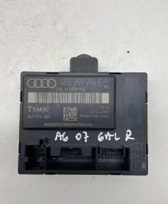 Audi A6 S6 C6 4F Door control unit/module 4F0959794E 4F0910795E 0033TFK0001