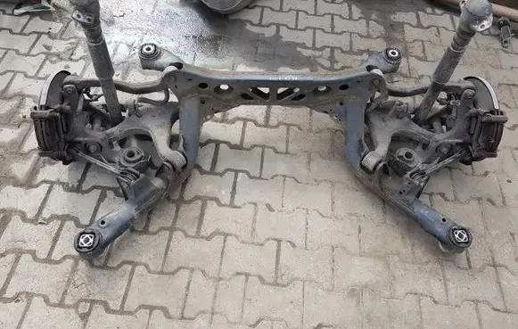 Audi A7 S7 4G Rear axle beam with reductor 4G0505235AB