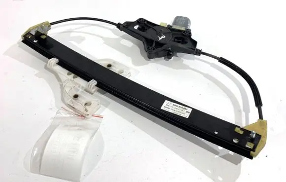 Rear door window regulator with motor