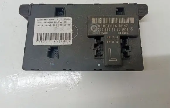 Mercedes-Benz C W203 Door control unit/module 2038201385