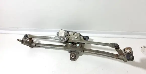 Front wiper linkage and motor