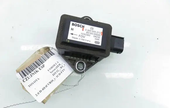 Toyota Corolla Verso E121 ESP acceleration yaw rate sensor 0265005273