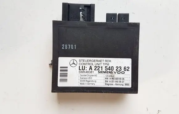 Mercedes-Benz S W221 Tire pressure control unit A2215402362
