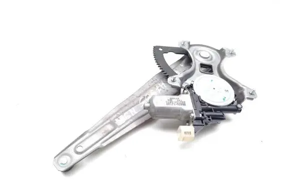Rear door window regulator with motor