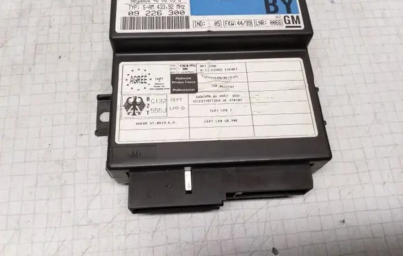 Opel Zafira A Comfort/convenience module 09226300