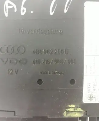 Audi A6 S6 C5 4B Comfort/convenience module 4B0962258D