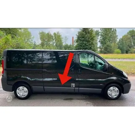 Opel Vivaro Sliding door trim (molding) 8200036075 91165343