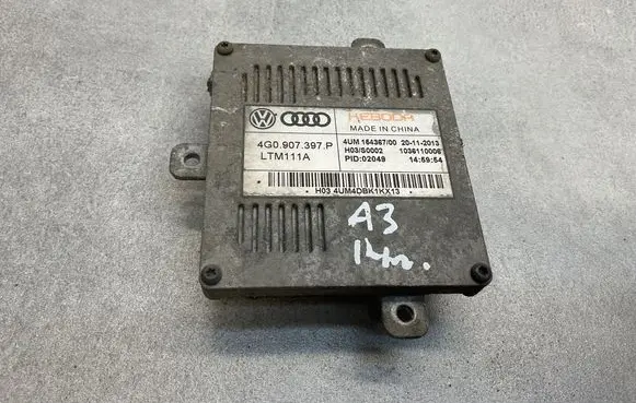 Audi A3 S3 8V Headlight ballast module Xenon 4G0907397P