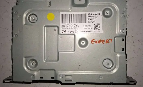 Peugeot Expert Navigation unit CD/DVD player 9817441780 A2C87165119 16230001778