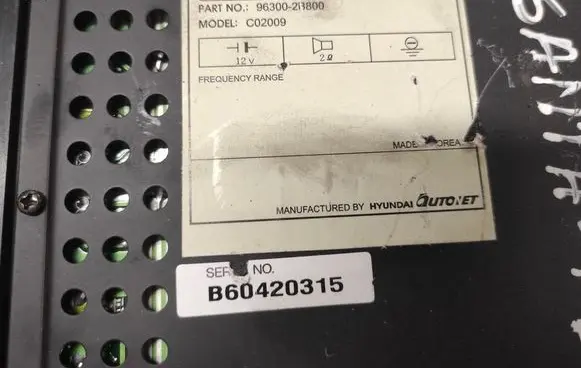Hyundai Santa Fe Sound amplifier 963002B800 B60420315 C02009
