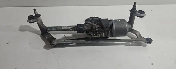 Front wiper linkage and motor