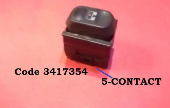 Citroen Xantia Sunroof switch 3417354