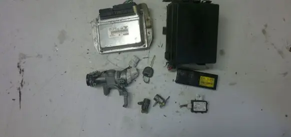 KIA Carens I Engine ECU kit and lock set IMMOKIACARENSII2