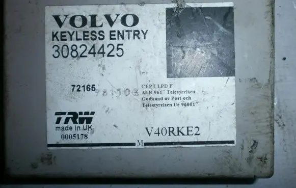 Volvo S40, V40 Other control units/modules 30824425 72165