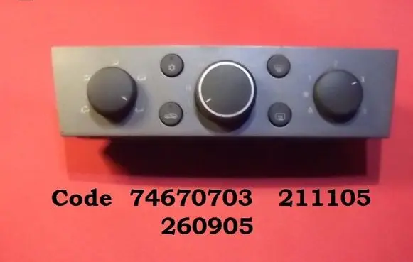 Opel Signum Climate control unit 74670703 211105