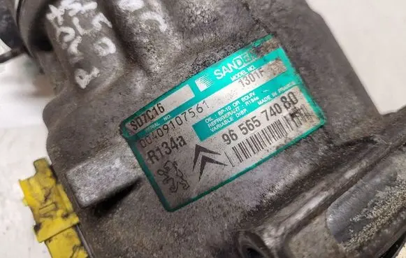 Peugeot 407 Air conditioning (A/C) compressor (pump) 9656574080 00409107561