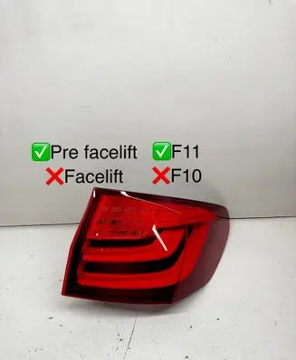 BMW 5 F10 F11 Rear/tail lights 7206234 89501602 96100003