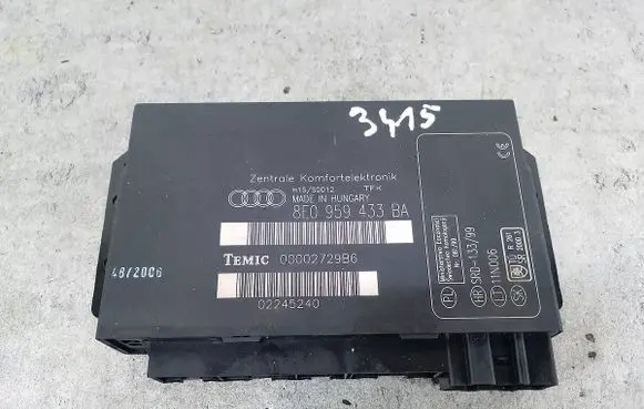 Audi A4 S4 B6 8E 8H Comfort/convenience module 