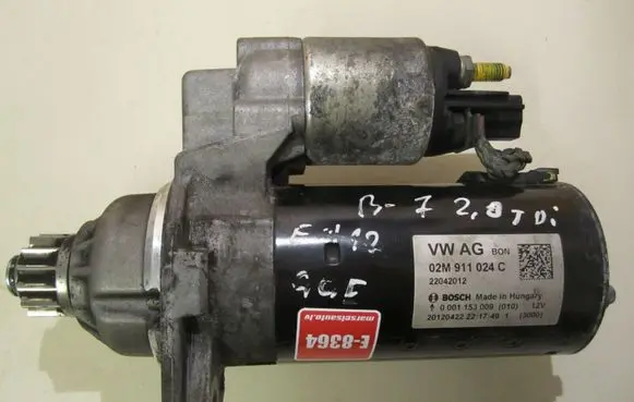 Volkswagen PASSAT B7 Starter motor 02M911024C