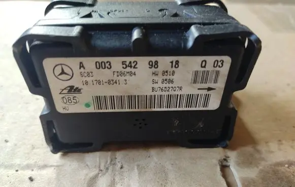 ESP acceleration yaw rate sensor