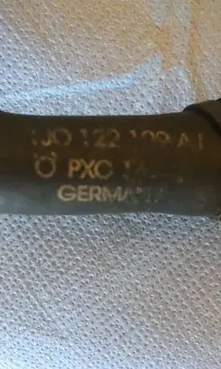 Volkswagen Golf IV Engine coolant pipe/hose 1J0122109A