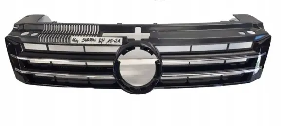 Volkswagen Sharan Front bumper upper radiator grill 7N0853653B