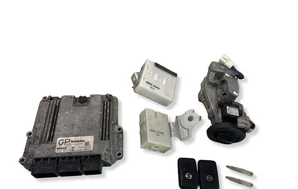 Nissan X-Trail T31 Engine ECU kit and lock set 23710JG78B 0281013874 1039S21008