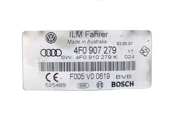 Audi A6 S6 C6 4F Comfort/convenience module 4F0907279 4F0910279K F005V00619