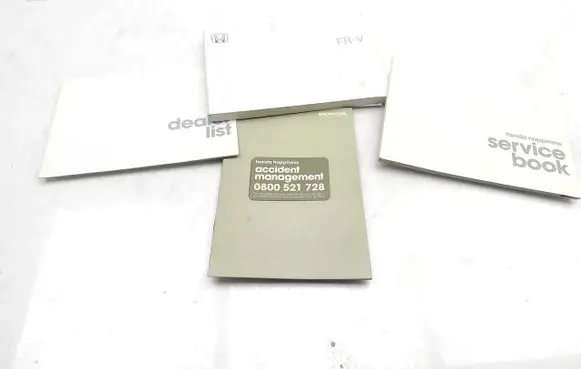 Honda FR-V Owners service history hand book 