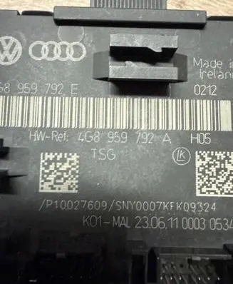 Audi A6 C7 Door control unit/module 4G8959792E 4G8959792A