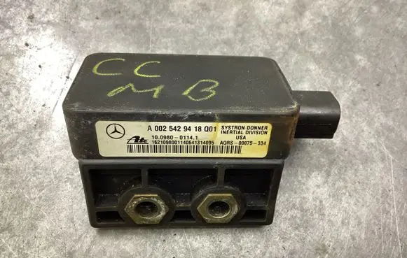 Mercedes-Benz C W203 ESP acceleration yaw rate sensor A0025429418 10098009411