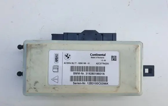 BMW 5 F10 F11 Airbag control unit/module 9280186 31928018601N 12B3100C0396K