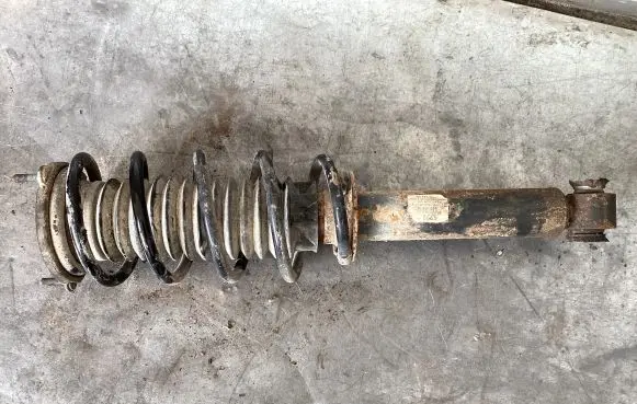 Peugeot 407 Front shock absorber with coil spring
