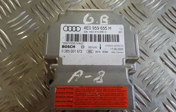 Audi A8 S8 D3 4E Airbag control unit/module 4E0959655H 0285001672 4E0910655D