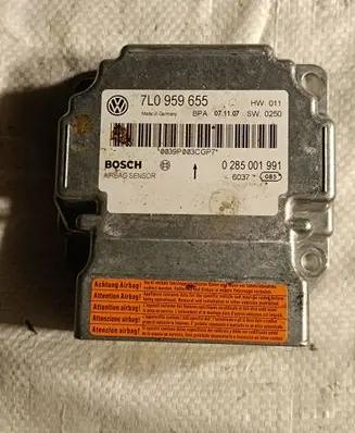 Volkswagen Touareg I Airbag control unit/module 7L0959655 0285001991 0039P003CGP7