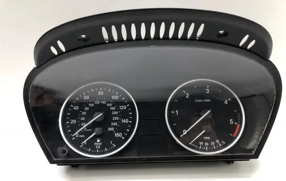 BMW 5 E60 E61 Speedometer (instrument cluster) 62119153756 A2C53257079