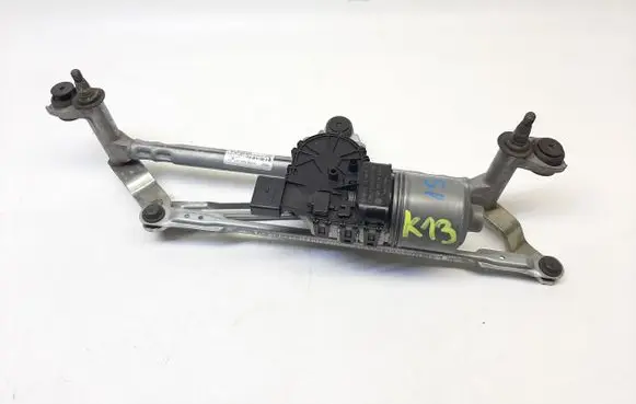 Front wiper linkage and motor