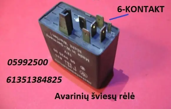 BMW 3 E30 Hazard warning light relay 05992500 61351384825
