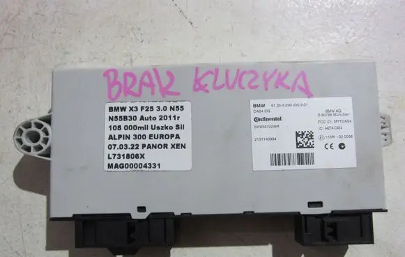 BMW X3 F25 Speedometer control unit/module 9299335